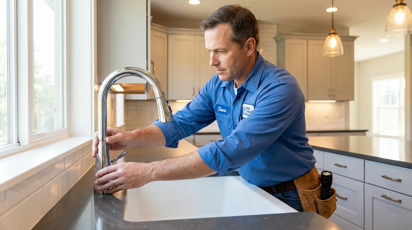 Kitchen faucet installation by Johns Plumbing LLC in Bayou La Batre