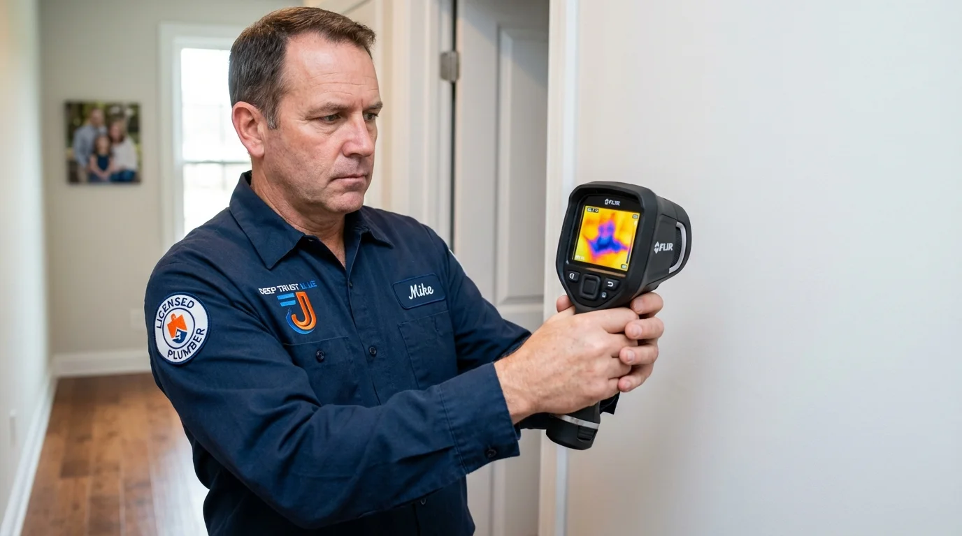 Thermal imaging leak detection by Johns Plumbing LLC in Bayou La Batre